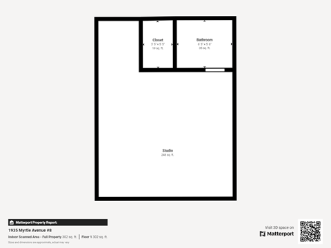 Floor plan for studio